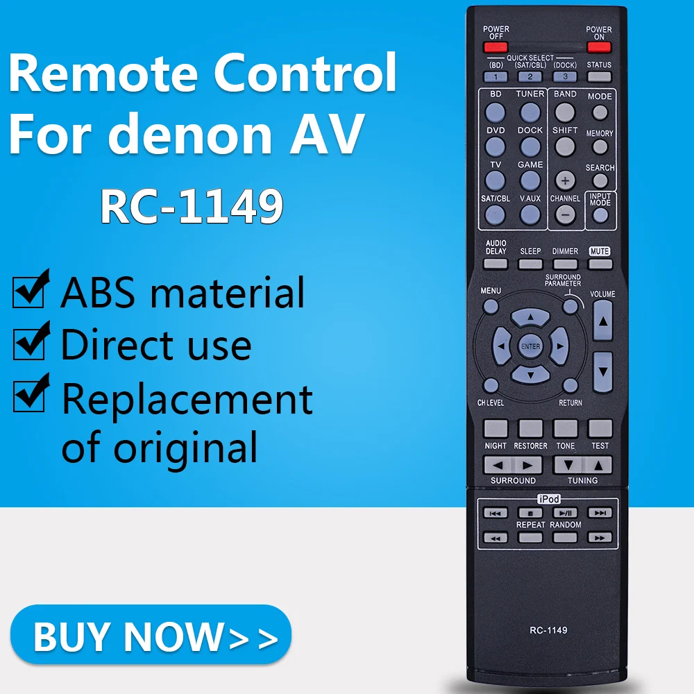 Пульт дистанционного управления Управление для DENON AV RC-1149 AVR-390 AVR-391 AVR-591 AVR-1612 DT-390XP