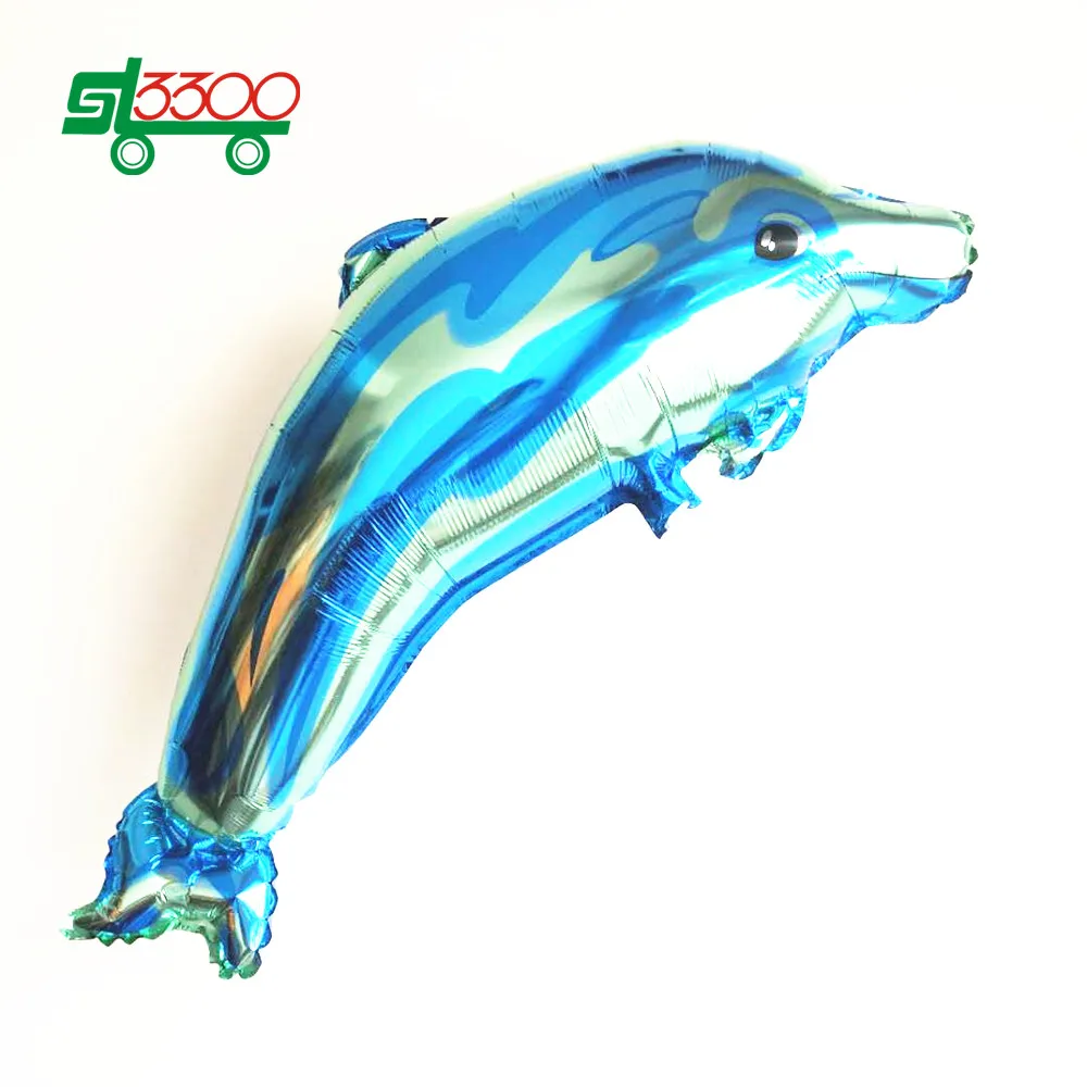 SL3300 2 шт. 76 см Дельфин алюминиевая фольга Воздушные шары украшение для дня