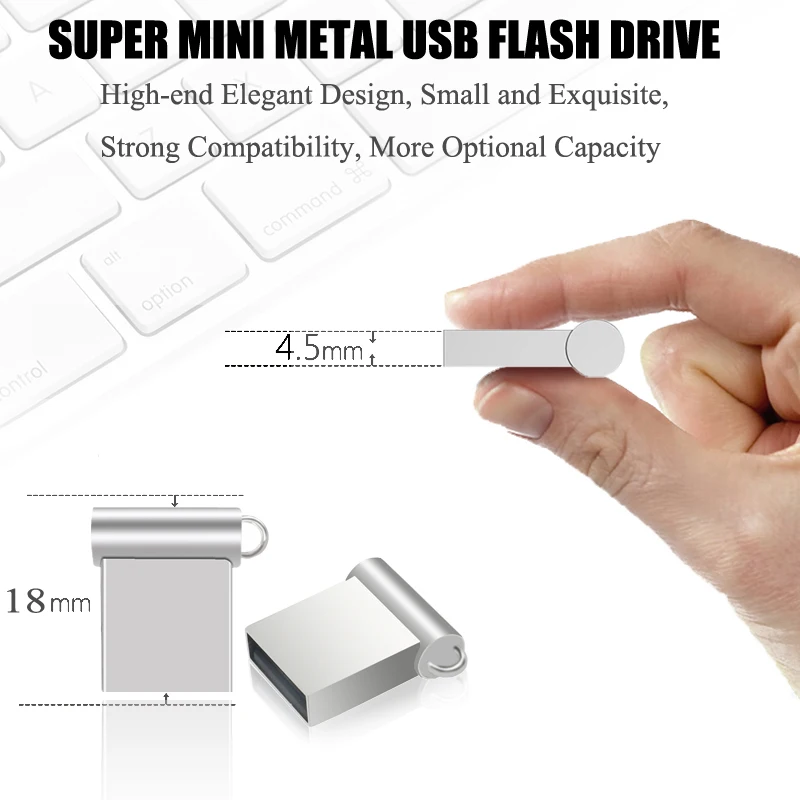 USB флеш-накопитель мини металлический водонепроницаемый usb 2,0 флеш-накопитель 32 Гб 64 Гб 128 Гб 16 Гб карта памяти