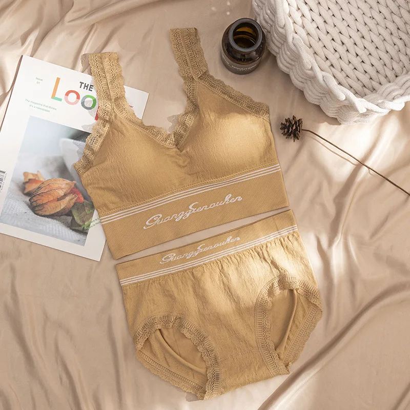 SALSPOR женские комплекты нижнего белья модный сексуальный мягкий бюстгальтер без