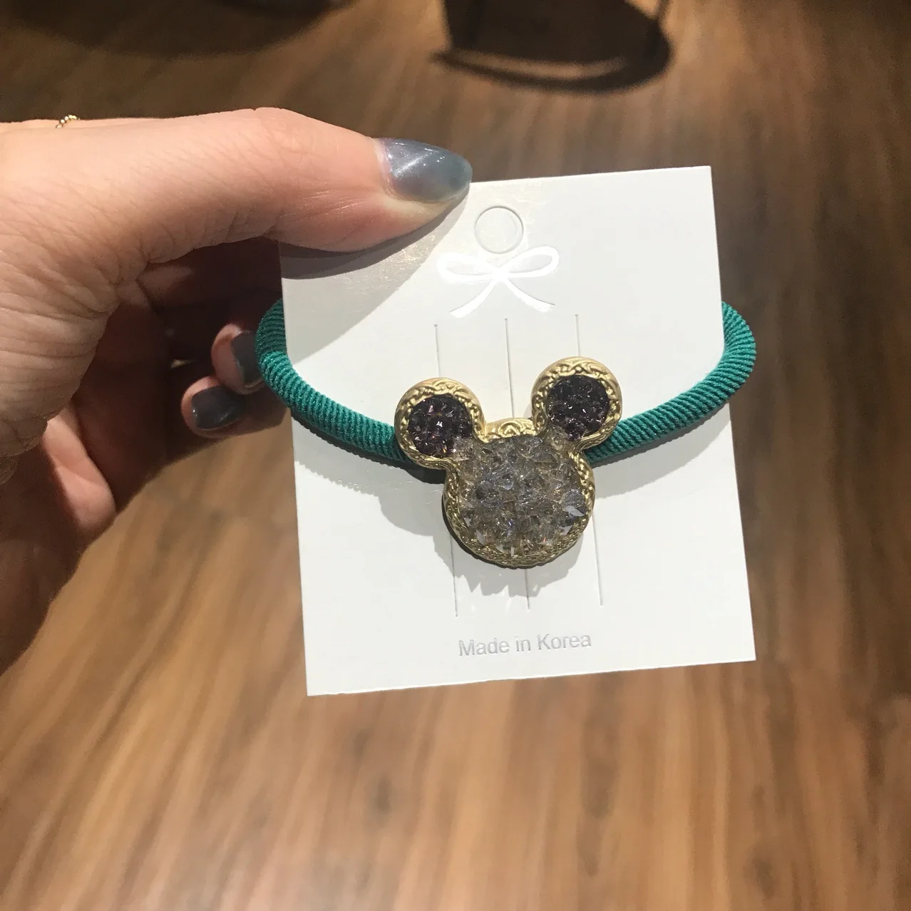 Аксессуары для кукол из мультфильма Диснея кольцо волос с кристаллами Микки