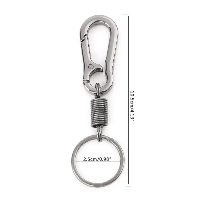 

Retractable Gourd Buckle Carabiner Keychain Waist Belt Clip Anti Lost Keyring