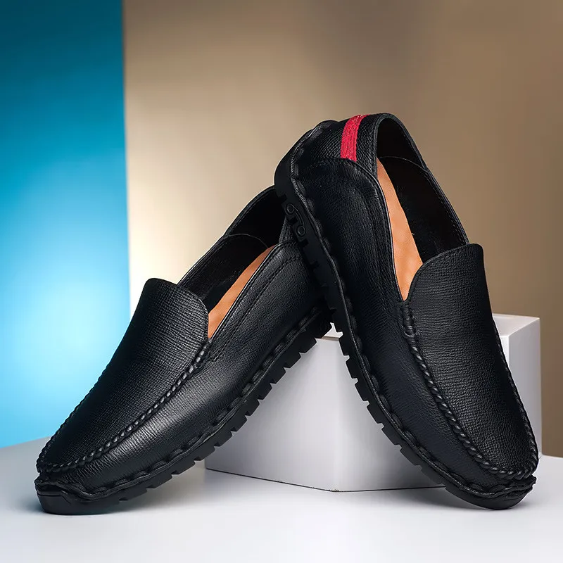 Brand New Fashion Men Loafers Genuine Leather Casual Shoes High Quality Adult Moccasins Driving Male Footwear * | Обувь