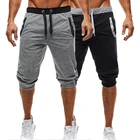 Новые модные мужские летние повседневные спортивные штаны для фитнеса, Короткие штаны для бега