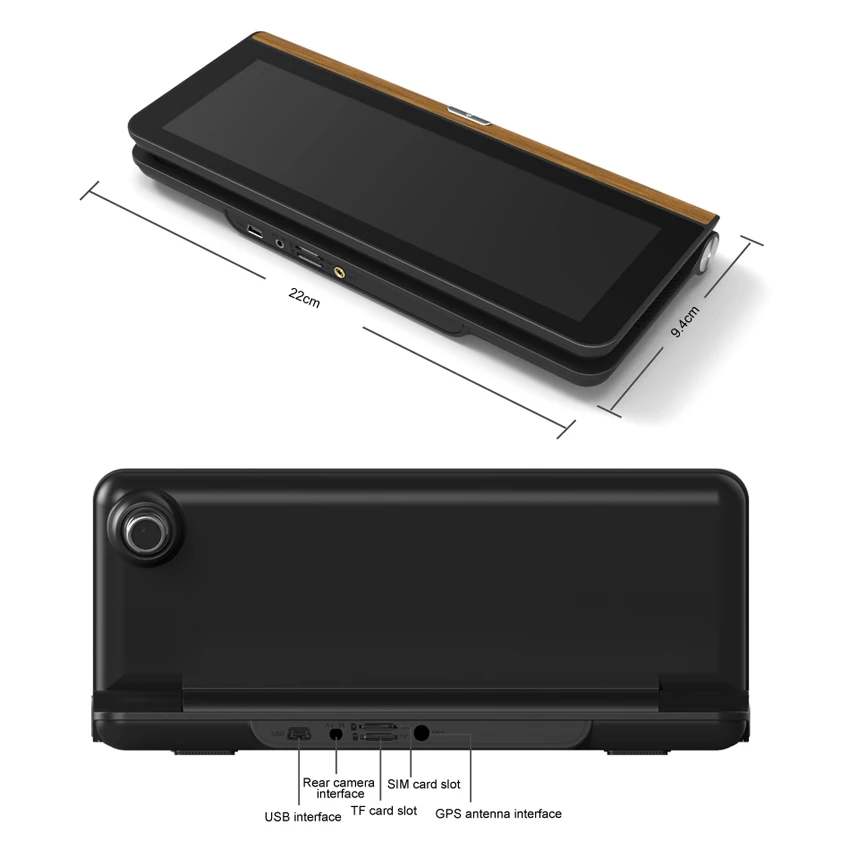 Автомобильный видеорегистратор ANSTAR 3G/4G 7 84 дюйма Full HD 1080p Wi Fi