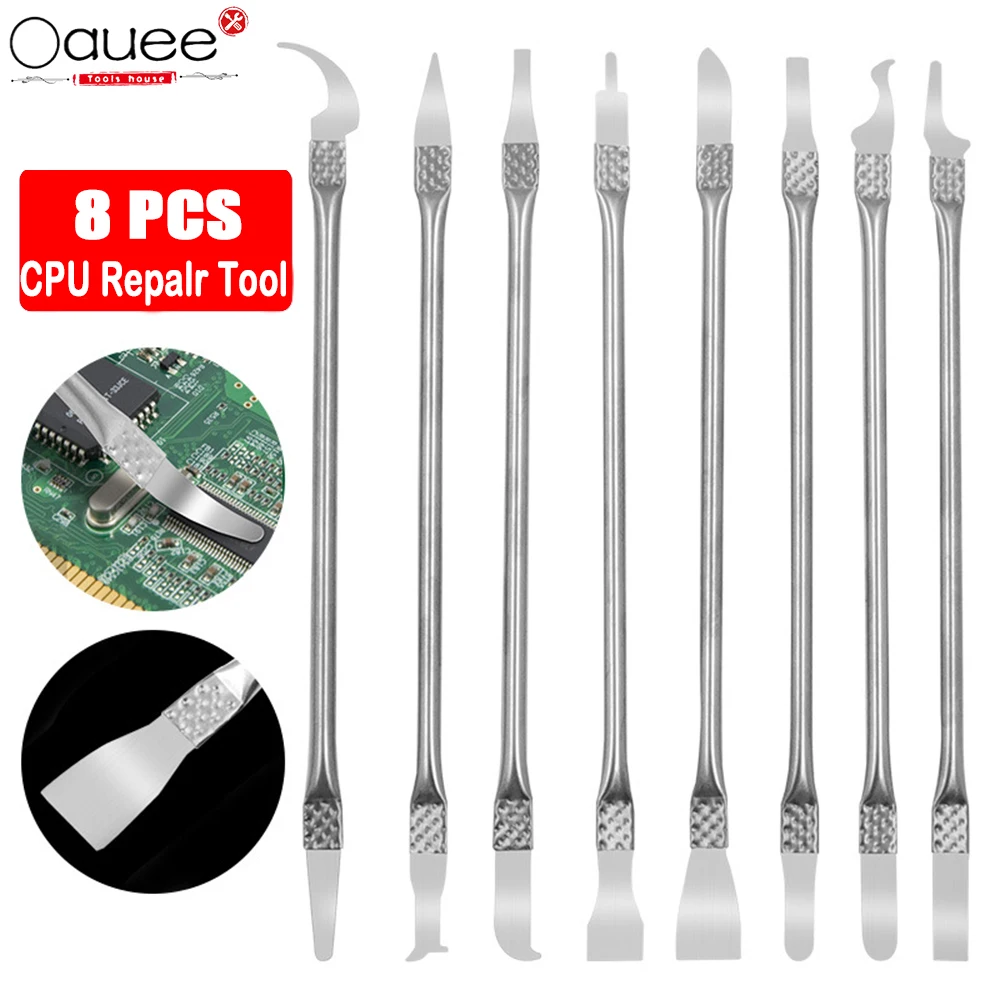 

8 In 1 Phone Repair Tools Set IC Chip CPU Metal Burin Mobile Tools Kit For Mobile Phone Computer CPU NAND IC Chip Knives Bolator