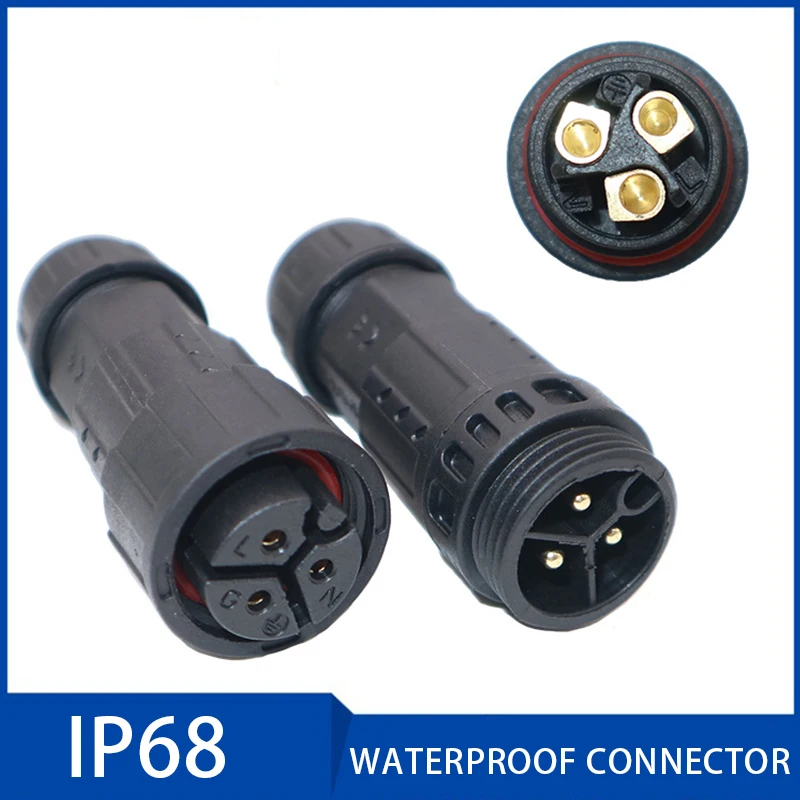 IP68 su geçirmez konnektör M19 elektrik kablosu bağlayıcı vida kilitleme priz konektörü 2 3 4Pin 7-10.5mm tel bağlantı kutusu