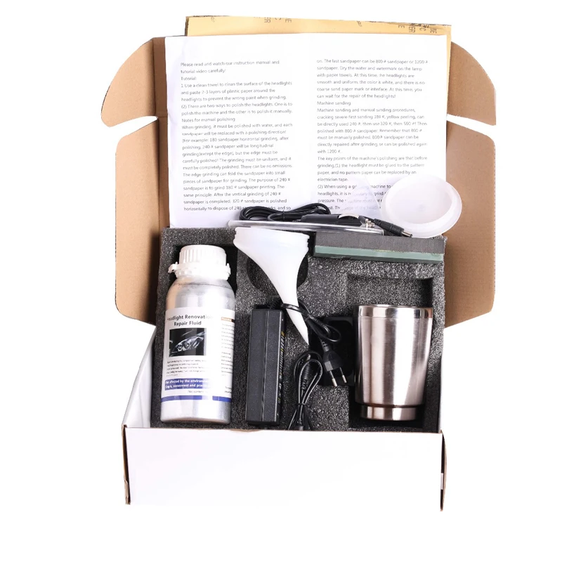 Набор для восстановления фар автомобиля полировка ремонт царапин автомобильные