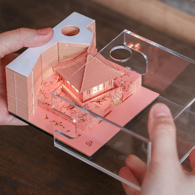 omoshiroi block notepad cubes wedding cute mini pink ornaments 3d memo pad diy house note paper christmas gifts bridesmaid gift free global shipping