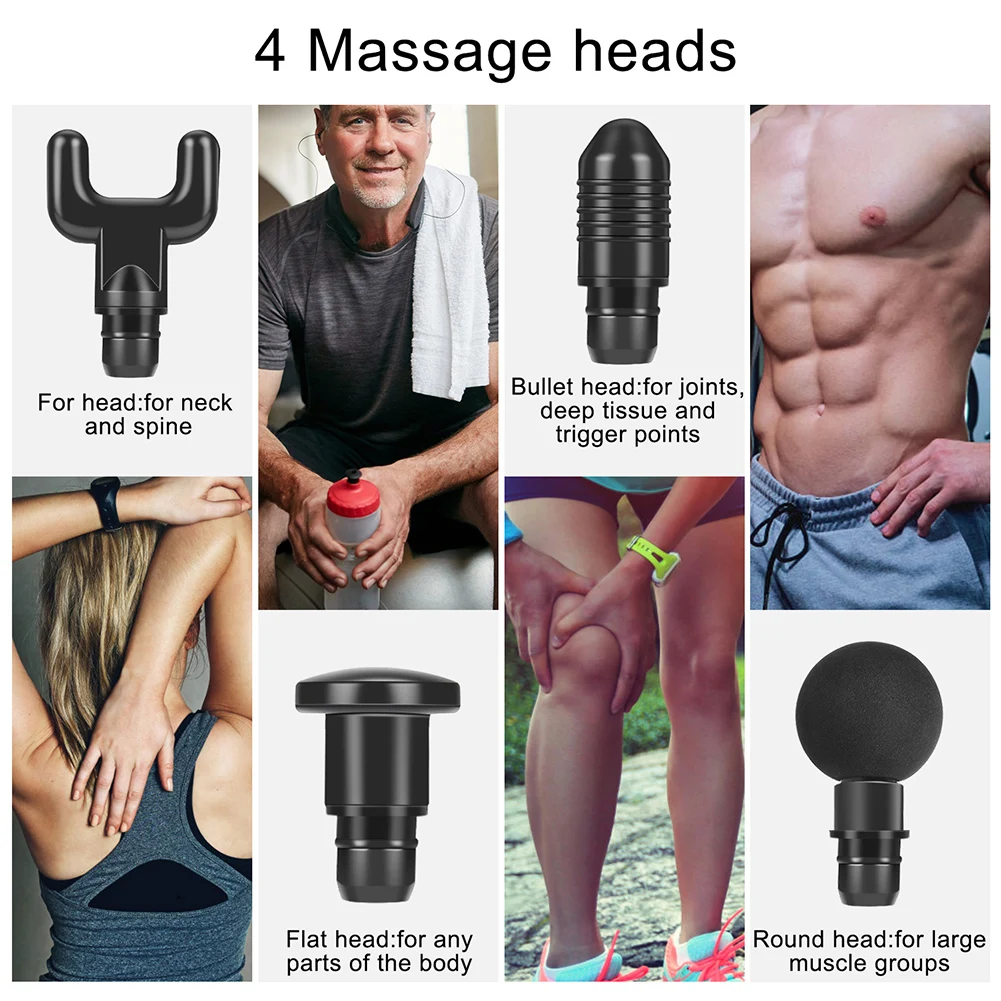 Barato Herramienta De Masaje De Manos Relajante Para El Cuerpo, Masajeador De Tejido Profundo Para Hacer Ejercicio, Alivio Del Dolor, Terapia Moldeadora De Cuerpo, Pistola Fascial