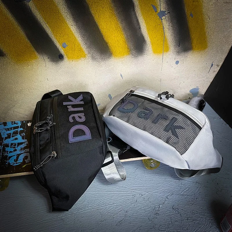 

Pouch Casual Waist Bag Phone 2021 New Hip Hop Chest Bag Reflective Strip Women Belt Pack Crossbody Bags Waist Pack Unisex