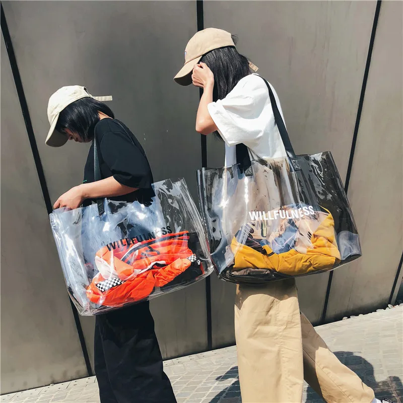 2019 Новый JIULIN Высокое качество пляж tide Прохладный прозрачный желе сумки на плечо