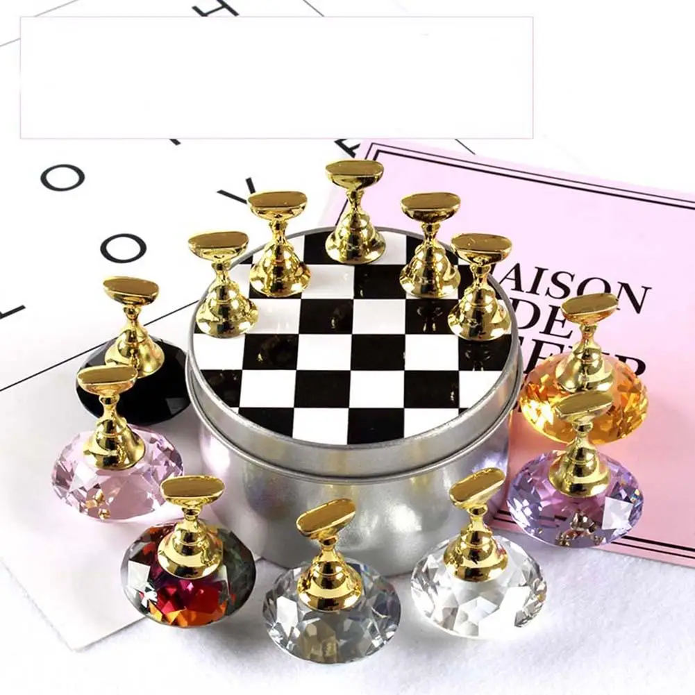 1 целый набор магнитный держатель для ногтей тренировочный дисплей с кристаллами