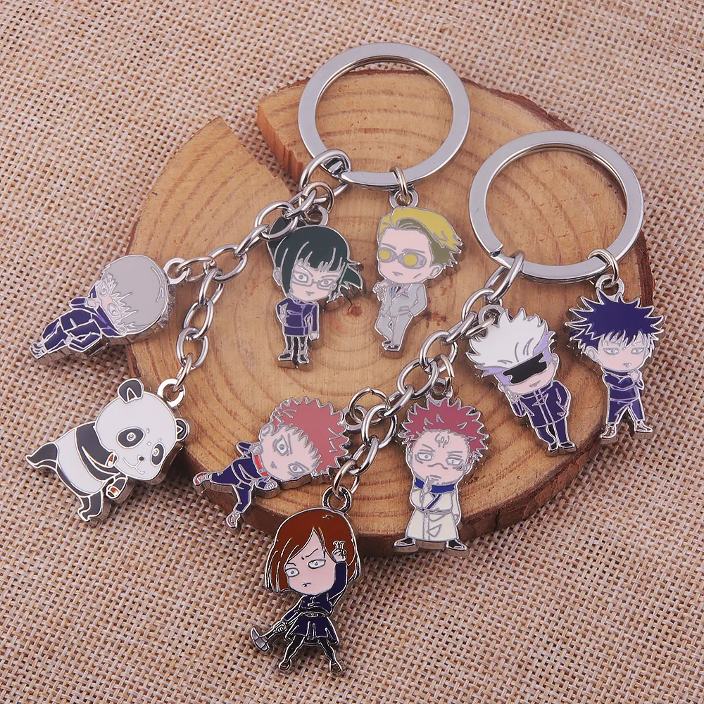 

Anime Jujutsu Kaisen Gojo Satoru Itadori Yuji Pendant Keychain Charm Metal Keyring Decorate Cartoon Cosplay Cute Holiday Gift