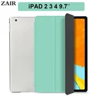 Чехол для планшета iPad 2, 3, 4, 9,7 дюйма, трехскладной чехол для iPad 2, 3, 4 поколения, iPad2, iPad3, iPad4