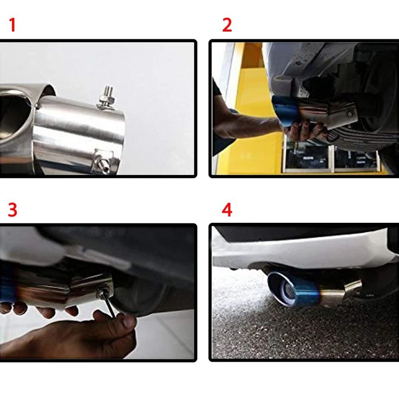 2 шт. Серебряный автомобильный глушитель выхлопной трубы наконечник для Honda CRV CR V