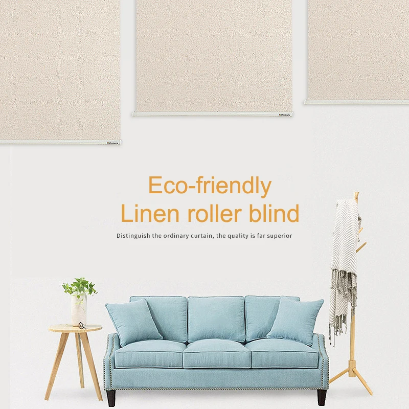 Sunfree белые Роликовые жалюзи высококачественная ткань защита от УФ излучения