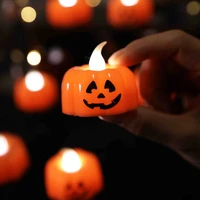 12pc halloween decoration candle light led candlestick table top decoration pumpkin party happy halloween party decor for home