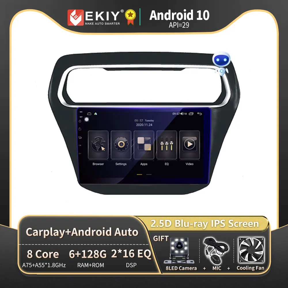 

EKIY Android 10 автомобильное радио для Ford Escort 2015-2018 мультимедиа авто стерео приемник GPS навигация все-в-одном Carplay головное устройство