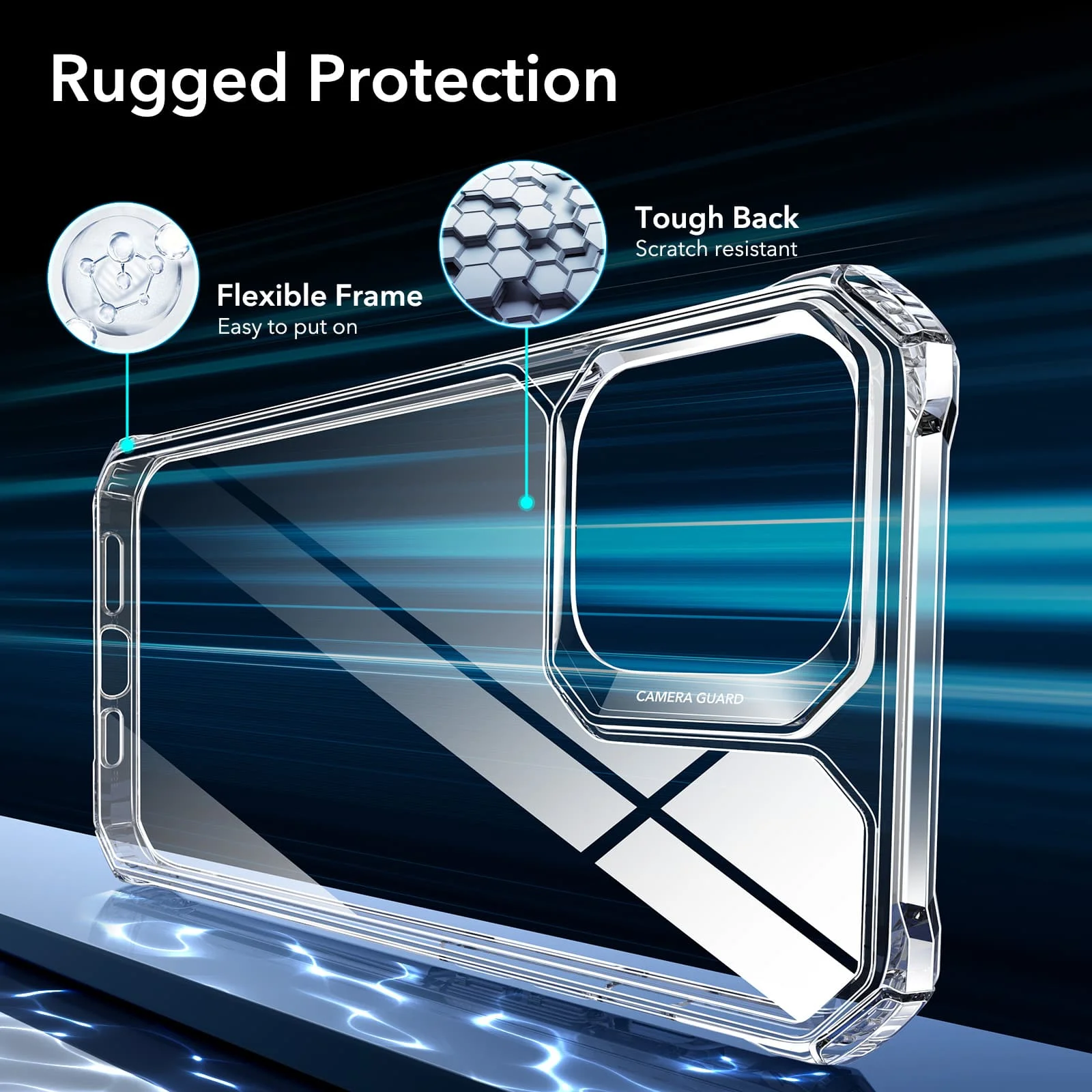 ESR for iPhone 13 Pro Max Case Air Armor Cover for iPhone 13 Pro Macsafe Magnetic Halolock Hard Back Protective Case Shockproof