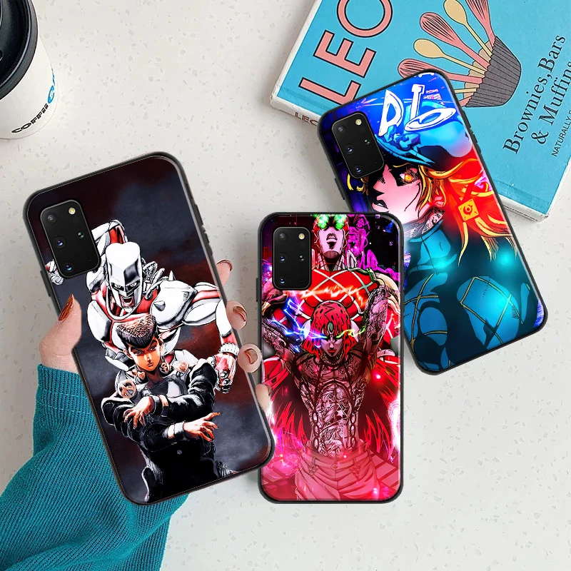 

JOJO’S BIZARRE ADVENTURE OVER HEAVEN Phone Case For Samsung Galaxy S8 S9 S9 Plus S10 S20 S20 FE Lite Ultra Silcone Black Cover