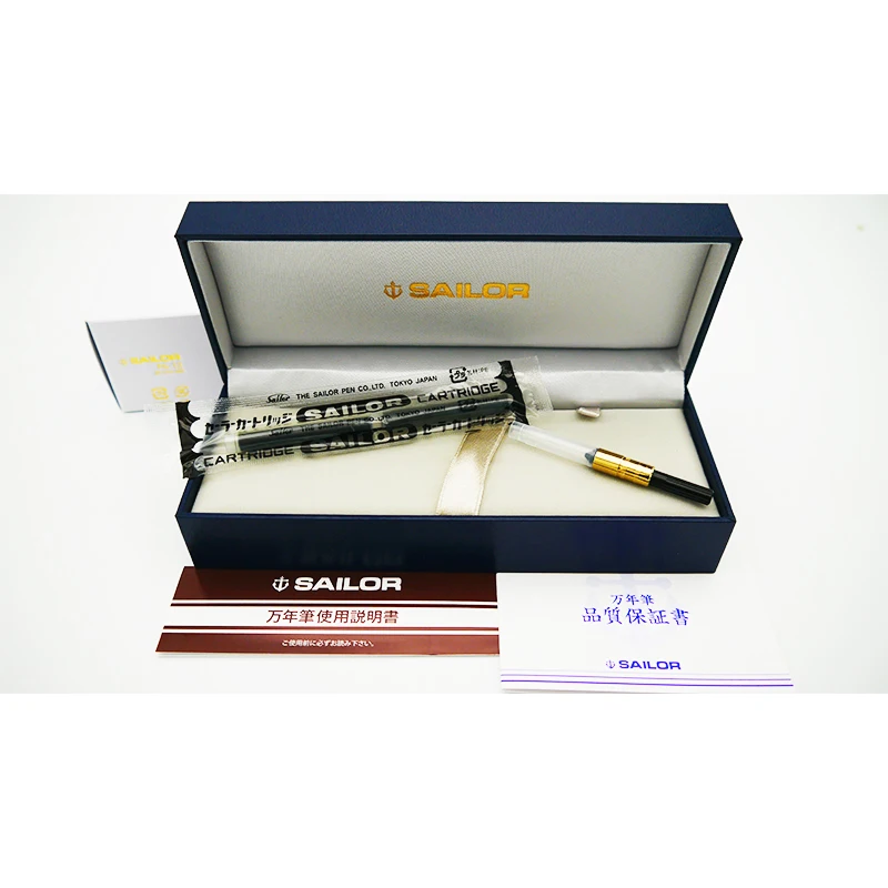 Перьевая ручка Сейлор оригинальная двухцветная перьевая с 21K золотым