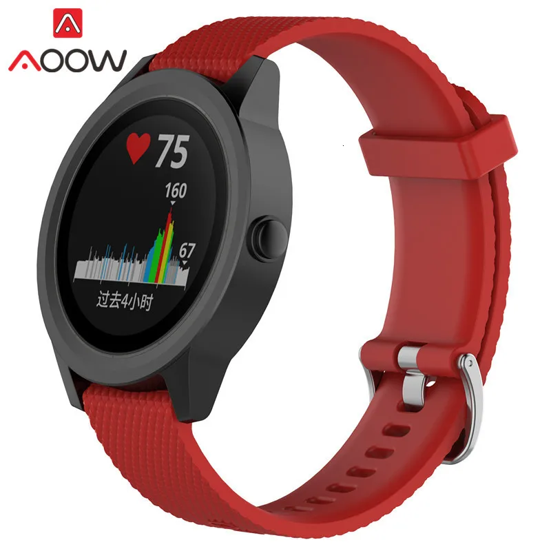 20 мм 22 мм силиконовый ремешок для часов samsung Galaxy Watch Garmin Amazfit сменный Браслет ремешок для часов gear Sport S2 S3