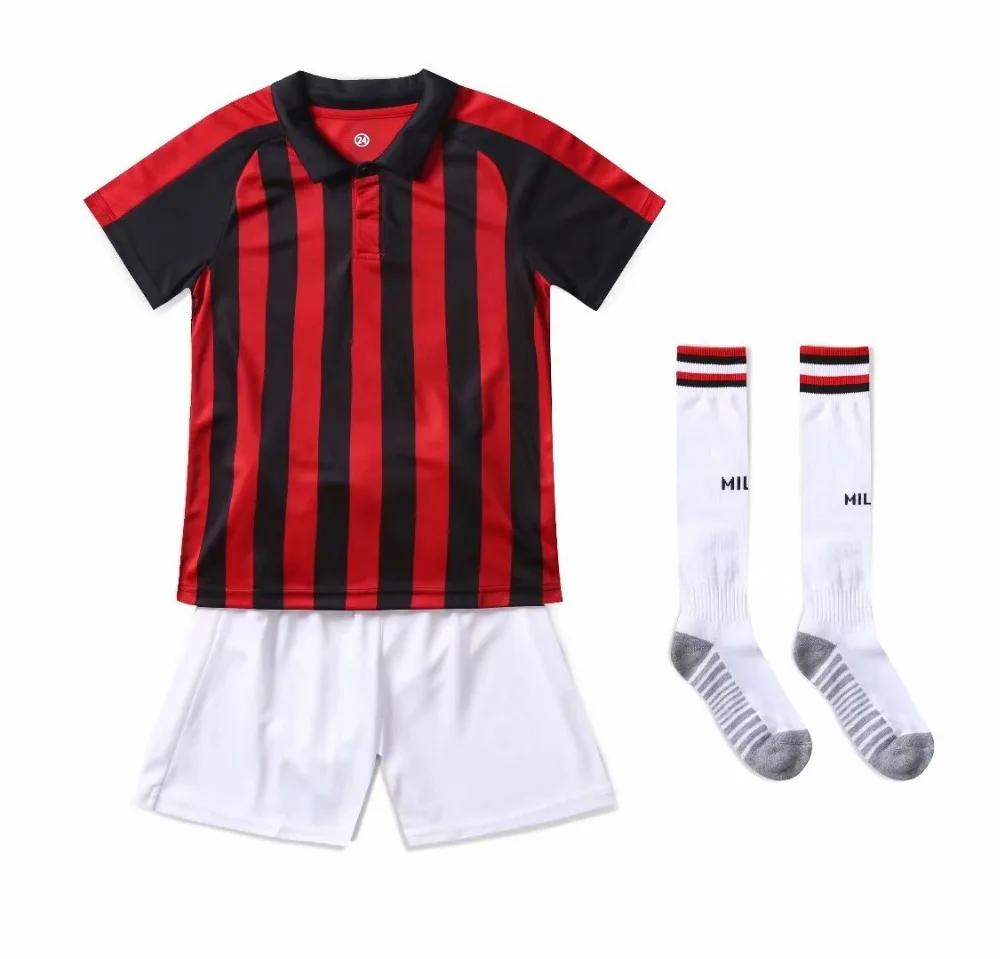 

Children Sets football uniforms boys and girls sports kids youth training suits blank custom print soccer set with socks