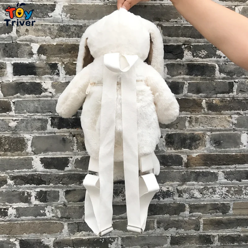 Белый Кролик Рюкзак Японский Kawaii Кролик школьная сумка плюшевая игрушка Дети Девочка Девушка День рождения Рождественский подарок