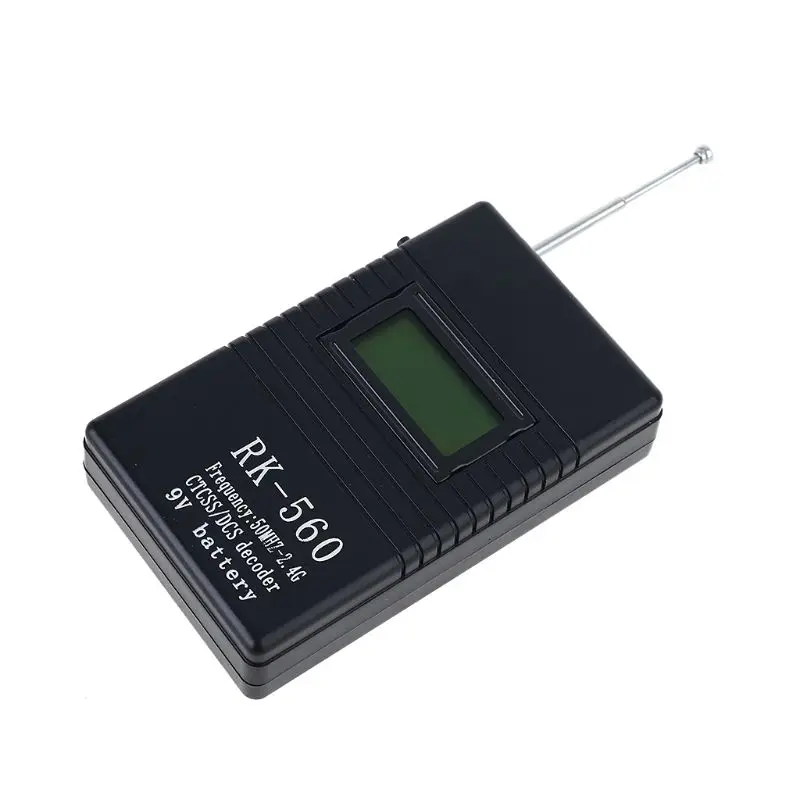 2021 New RK560 Portable 50MHz-2.4GHz Handheld Frequency Counter with Antenna for DCS CTCSS Walkie Talkie Radio
