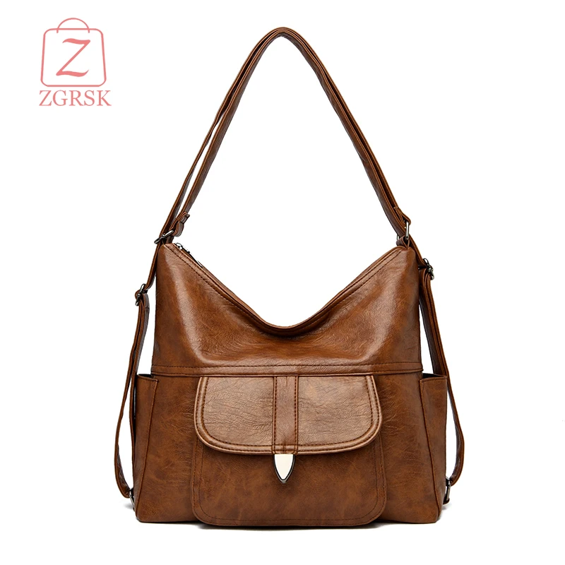 

High Quality PU Leather Women Shoulder Bags Fashion Hobos Bag Ladies Handbags Famous Brand Large Capacity Female Cossbody Bags