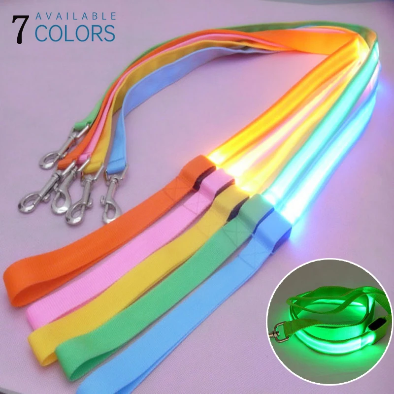 

Pet Dog Rope Night Safety Led Flashing Luminous Dog Rope Anti Detachment Durable Pet Supplies Correa Perro