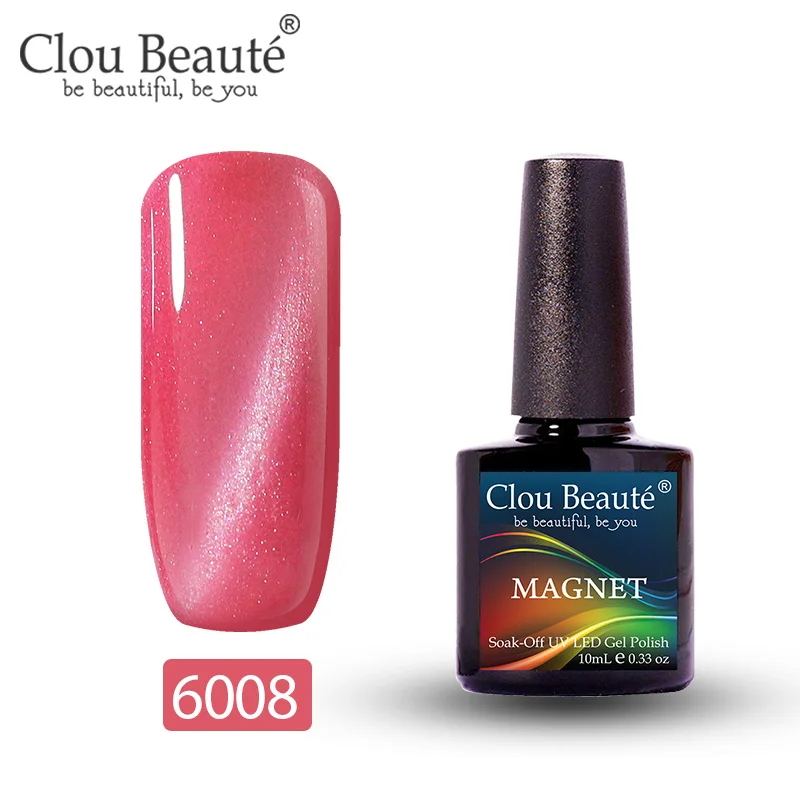 6008 Clou Beaute Гель-лак для кошачьих глаз 46 цветов маникюрный Декор гель лак для ногтей отмачиваемый лак для ногтей 10 мл Полупостоянный лак для ногтей - Цвет: 6008