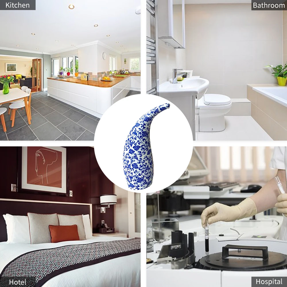 

Soap Dispenser For Bathroom Automatic Liquid Pump Infrared Hand-free Touchless Dish Liquid Lotion Gel Shampoo Chamber Dispenser