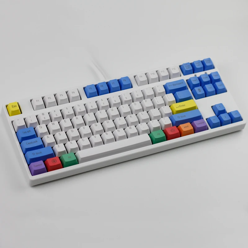 1 комплект 87 104 108 ключей PBT Мел ключ Шапки механическая клавиатура клавиши для MX