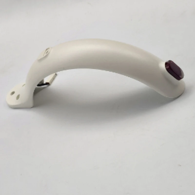 rear white and light Rear Front Mudguard Tire Tyre Splash Fender Guard Wing with Light for Xiaomi Mijia M365 Electric Skateboard Scooter Replacements - Color: rear white and light