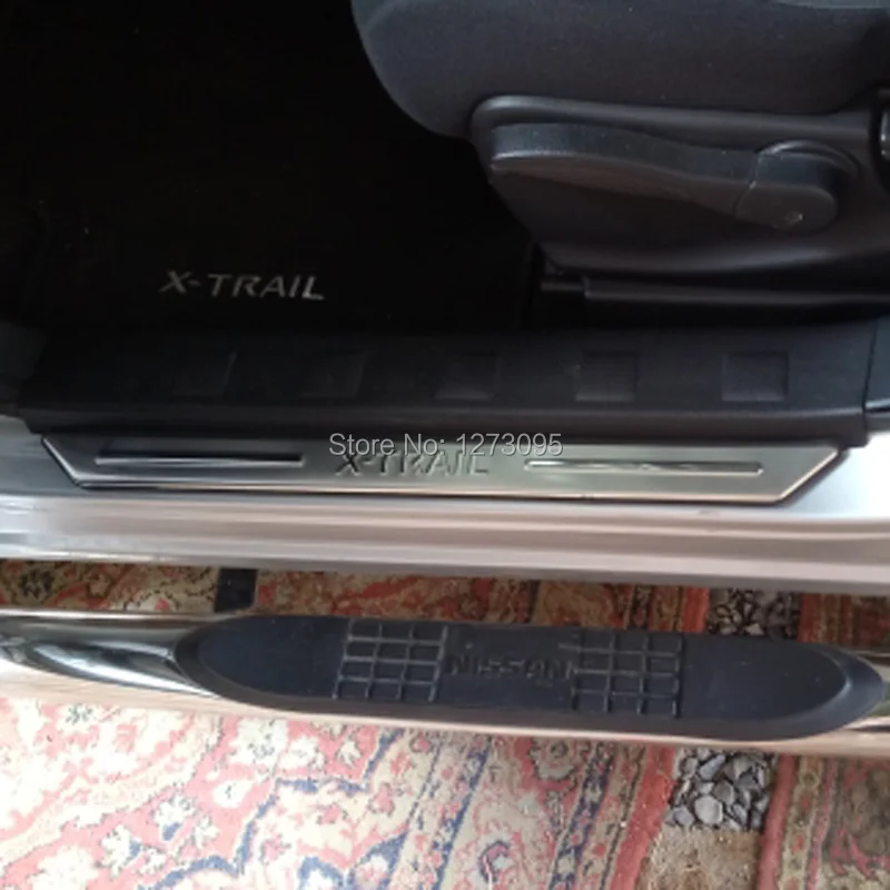 Для Nissan X-Trail X Trail, T32 T31 2008- нержавеющие двери и подоконники удары защита для тарелок автомобиля Средства для укладки волос