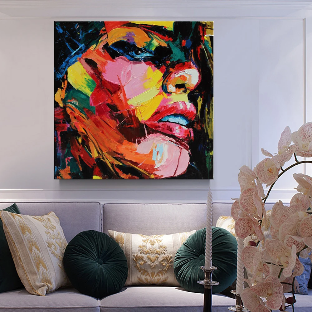 Современные настенные художественные сексуальные красные губы горячие женские