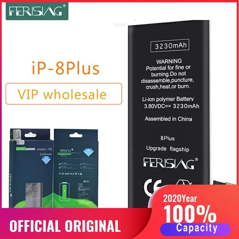 Оптовая продажа (сделано в 2020) FERISING Новая батарея телефона для iPhone 8 Plus Оригинал 0