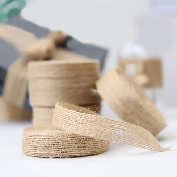 Натуральная винтажная джутовая лента 5 метров 6 мм 38 ремешок сделай сам для