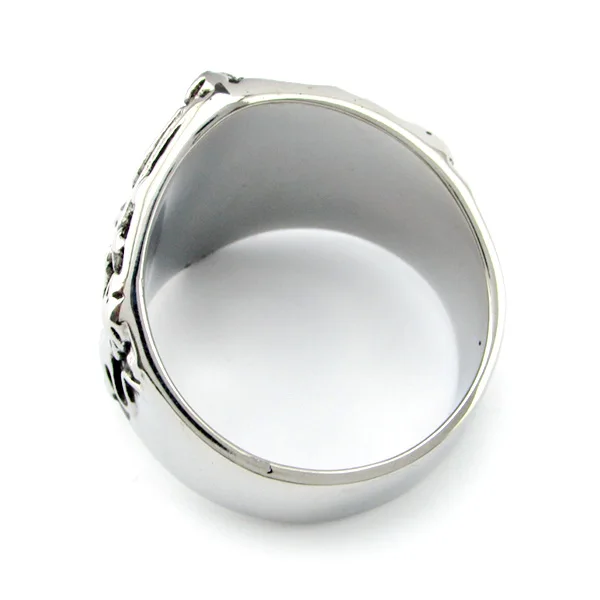 Кольцо из нержавеющей стали 316L для мужчин Винтажное кольцо с изображением