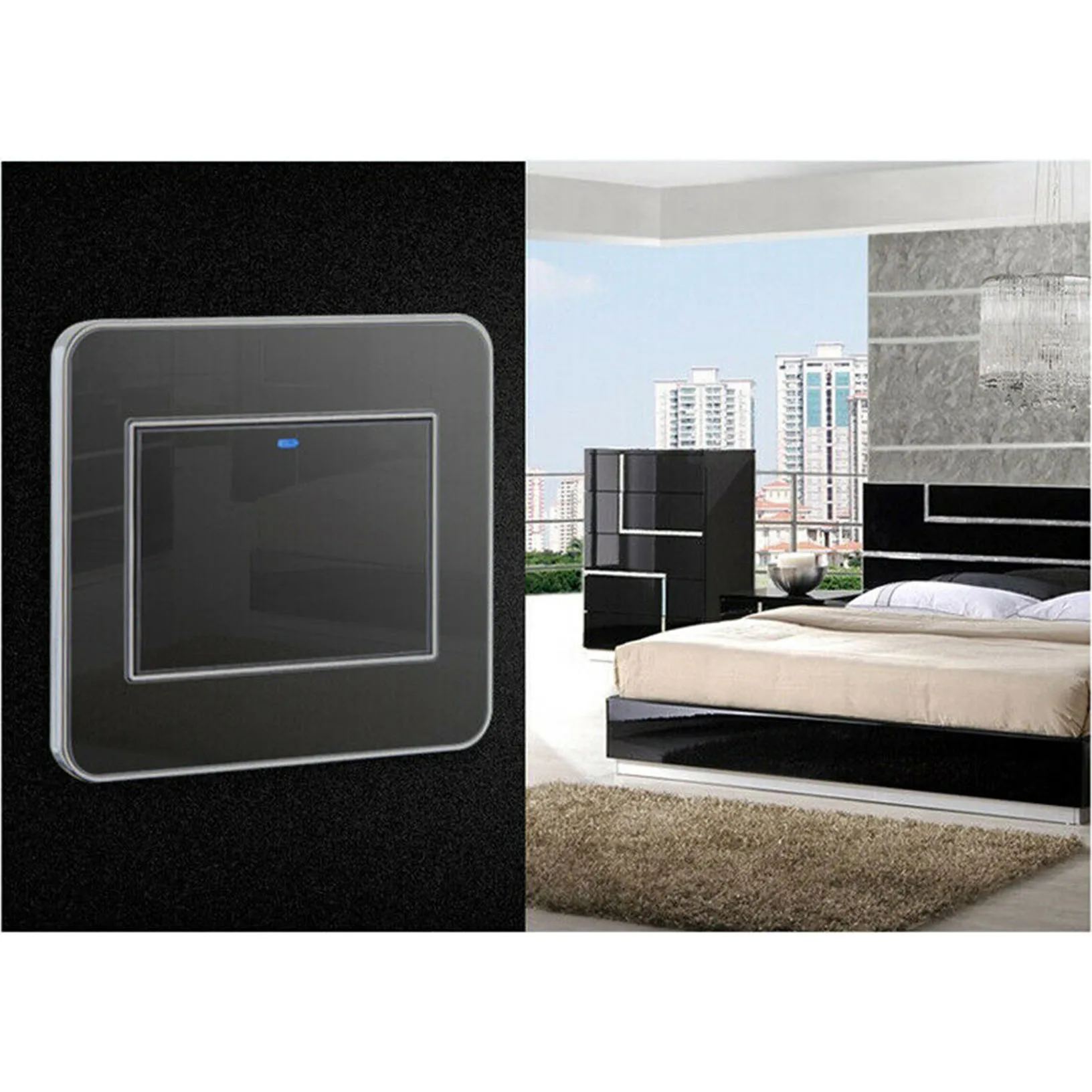 Настенный чувствительный сенсорный панель светодиодный регулятор света 220 250