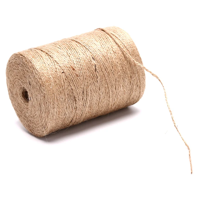 

50Meters Natural Vintage Jute Rope Cord String Twine Burlap Ribbon Crafts Sewing DIY Jute Hemp Wedding Party Decoration