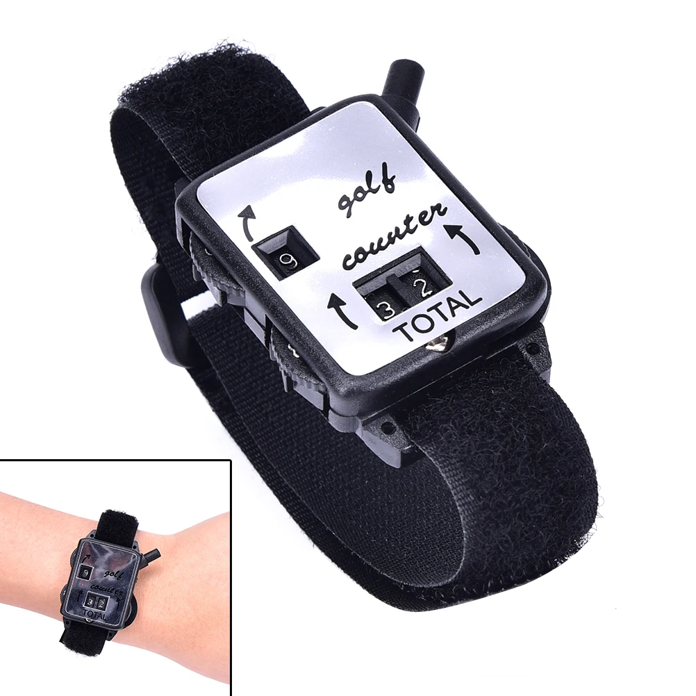 

1Pc Mini Black Golf Training Aids Wristband Golf Club Stroke Score Keeper Count Watch Putt Shot Counter Sports Golf Accessories