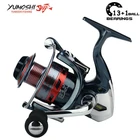 Yumoshi 1000-7000 13 + 1BB Фидер из алюминиевого сплава, катушка для спиннинга Shimano olta