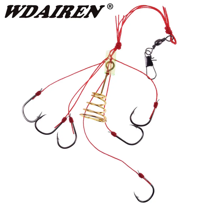 2 шт./лот рыболовные крючки приманки ловушка кормушка клетка острый Рыболовный