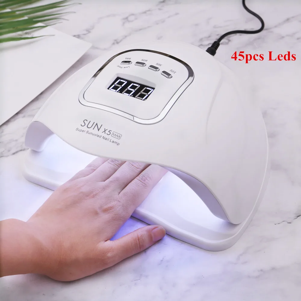 

SUN X5 MAX 80W LED UV Lamp Nail Dryer 45 LED Professional For Drying Gel Polish 10/30/60/99s Timer Auto Sensor Nail Art Machine