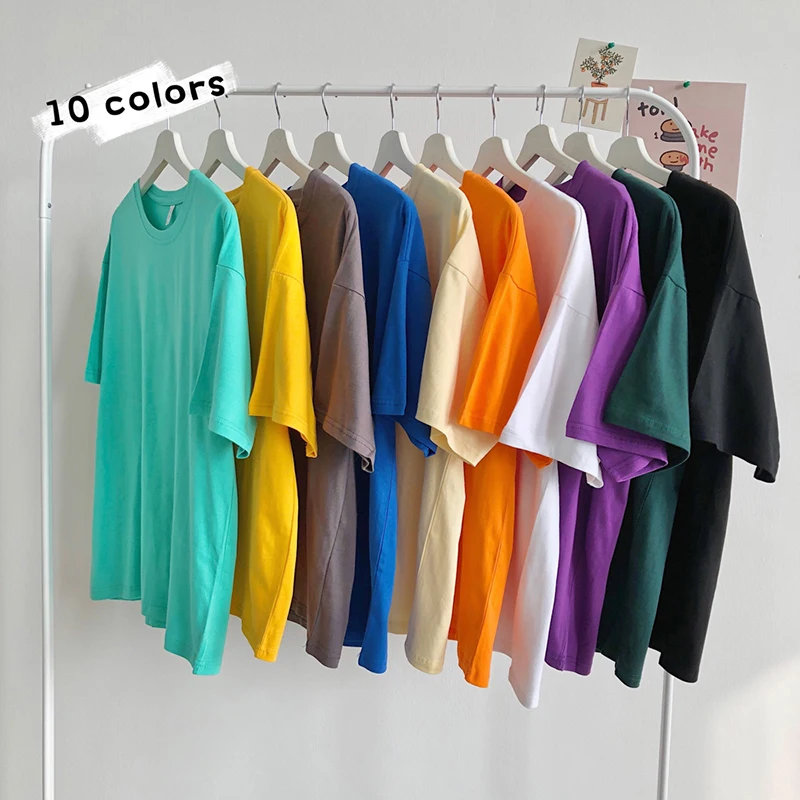 Футболка Мужская/женская оверсайз с коротким рукавом хлопковая простая тенниска