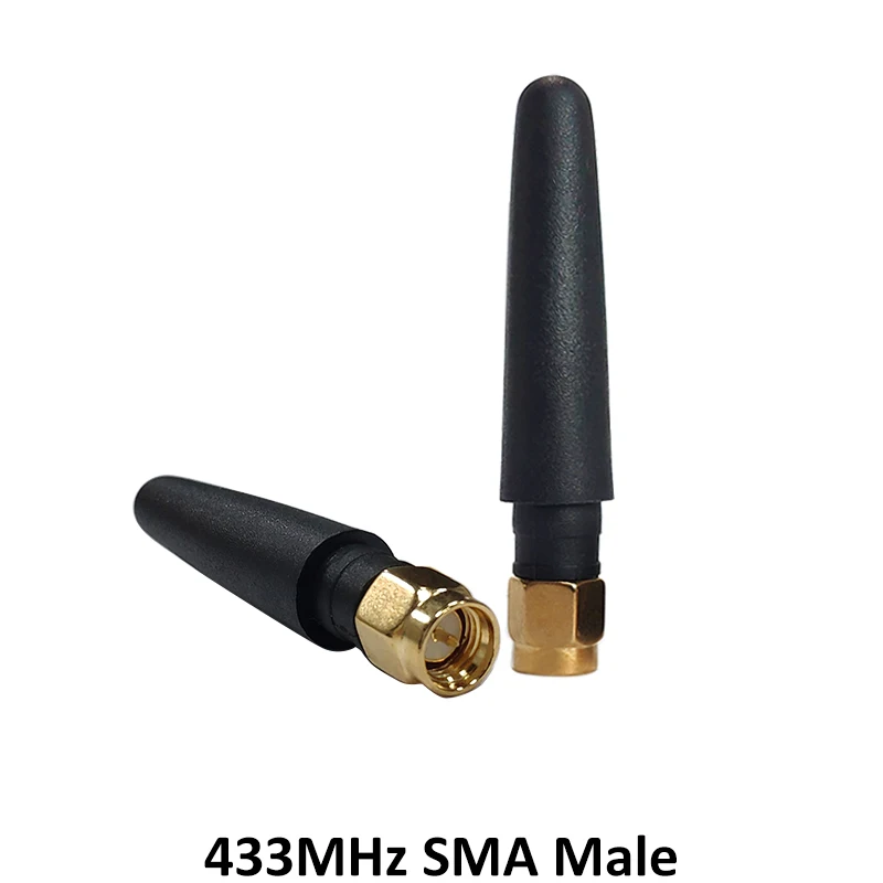 GRANDWISDOM 20pcs 433mhz antenna 3dbi sma male lora antene pbx iot module lorawan signal receiver antena high gain