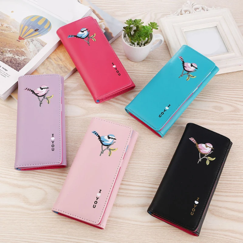 

Girl cute wallet cartoon children children 3 fold short wallets and wallets ladies coin purses female card holder small wallets